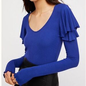 NWT Free People On Rewind Layering Ribbed Top- XS